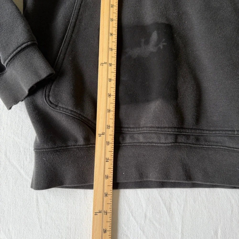 Y2K Nike Spellout Hoodie‎ Black Pullover Lizard Custom Paint Sweatshirt Small